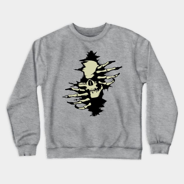 skull monster bones Crewneck Sweatshirt by Supertrooper